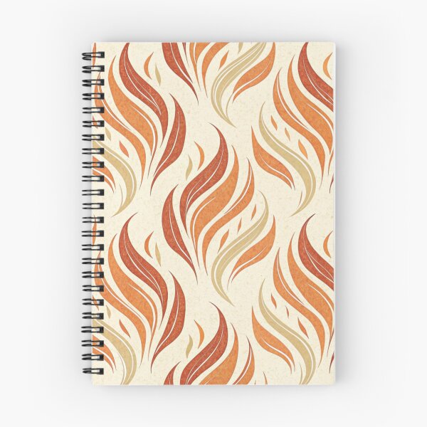 Item preview, Flame brushstokes  , warm burn orange designed and sold by Lucky 777.