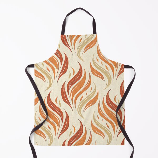 Item preview, Flame brushstokes , warm burn orange designed and sold by Lucky 777.