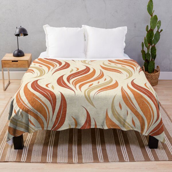 Item preview, Flame brushstokes , warm burn orange designed and sold by Lucky 777.