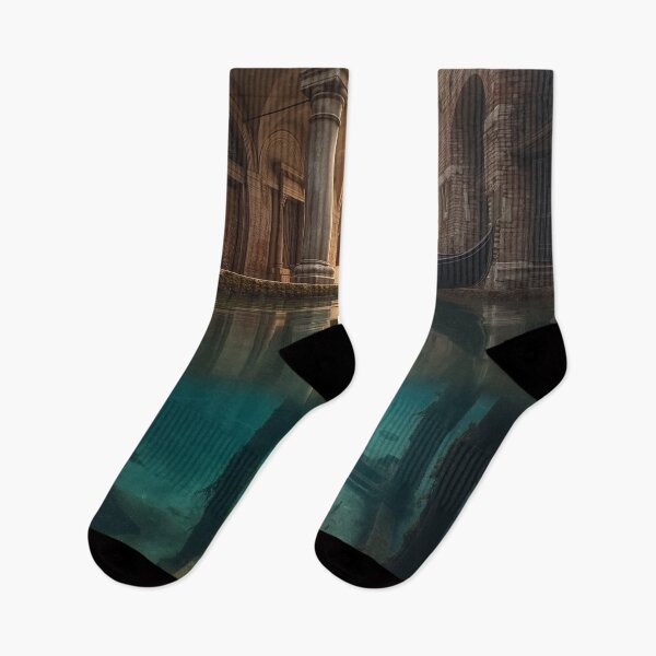 Item preview, The Drowned Corridors of Forgotten Echoes designed and sold by oanaunciuleanu.