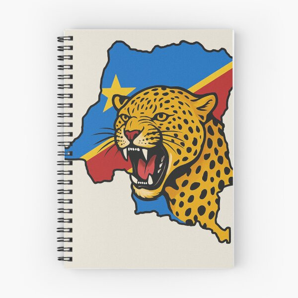 Item preview, Congolese Pride - Map of Congo with Roaring Leopard designed and sold by BTRartstudio .