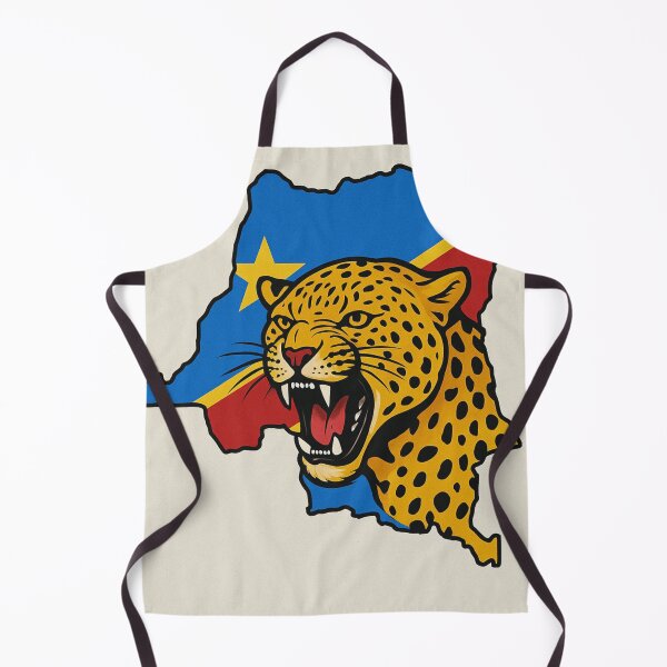 Item preview, Congolese Pride - Map of Congo with Roaring Leopard designed and sold by BTRartstudio .