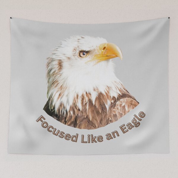 Item preview, Focused like an eagle – inspiring eagle head design designed and sold by Katja LebenFreude.