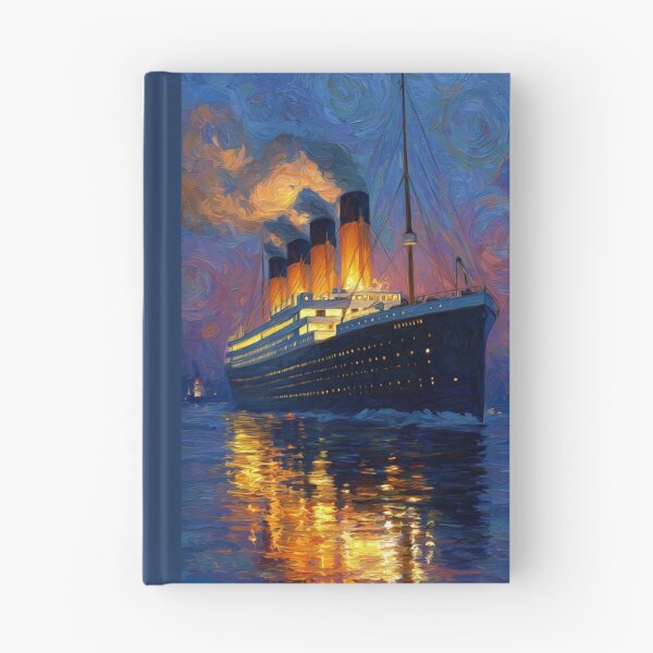 Item preview, Titanic Ocean Liner Impressionist Painting designed and sold by ArgentoArt.