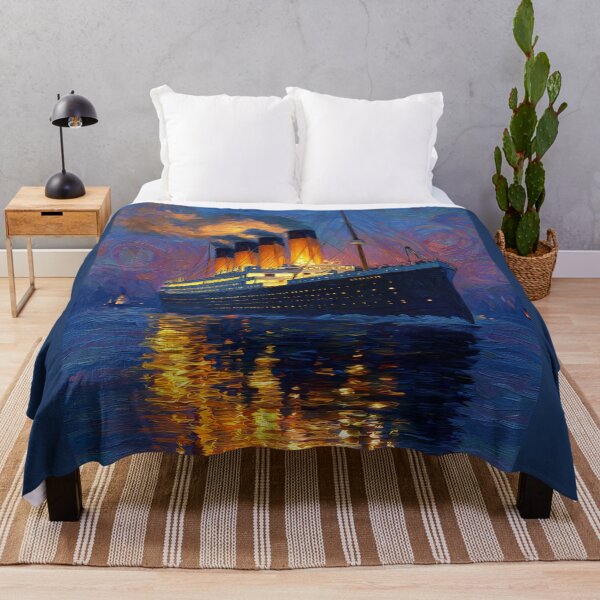 Item preview, Titanic Ocean Liner Impressionist Painting designed and sold by ArgentoArt.