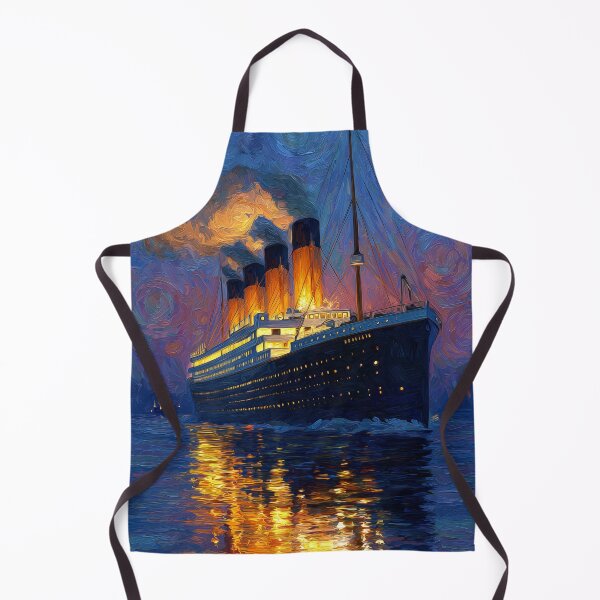 Item preview, Titanic Ocean Liner Impressionist Painting designed and sold by ArgentoArt.