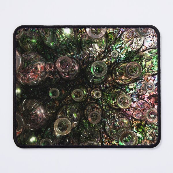Item preview, Bottles | 3D Image / Digital Rendering: Overhead View of Reflective Glass Vials, Dark and Vegetal Hues designed and sold by Keltoi-art.