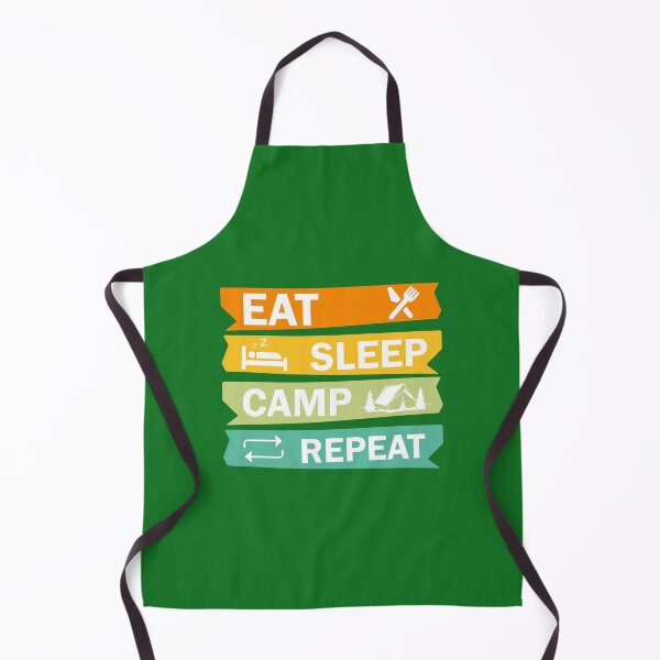 Item preview, Eat Sleep Camp Repeat. Funny Camping Quote. Camper Quote. Happy Camper designed and sold by DesignHouse07.