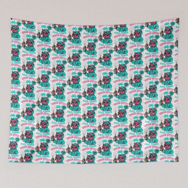 Item preview, Retro Pixel Art Graffiti Cat designed and sold by SholoStudio.