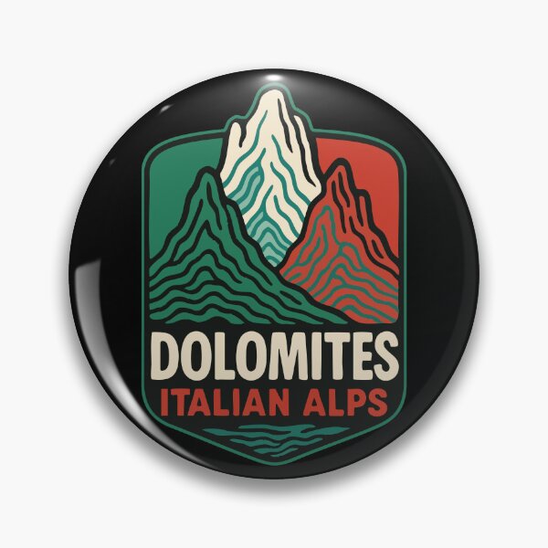 Item preview, Dolomites Mountain Italy Retro Travel designed and sold by TomFrontierArt.