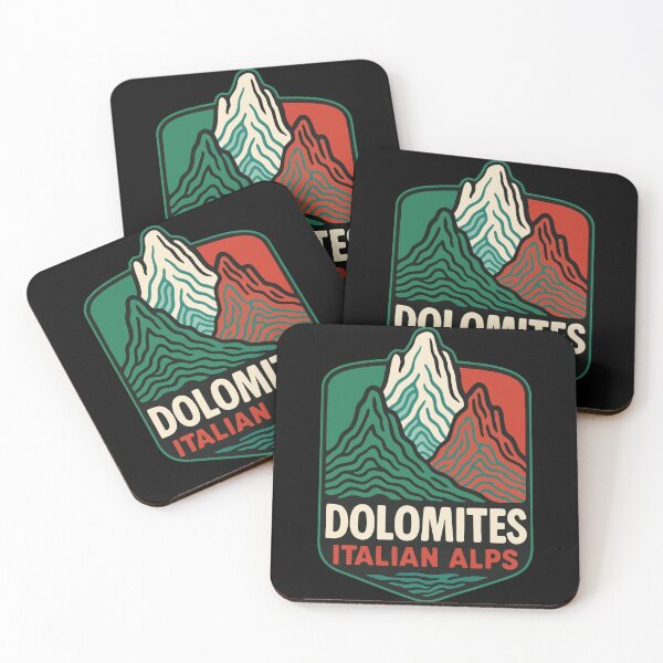 Item preview, Dolomites Mountain Italy Retro Travel designed and sold by TomFrontierArt.