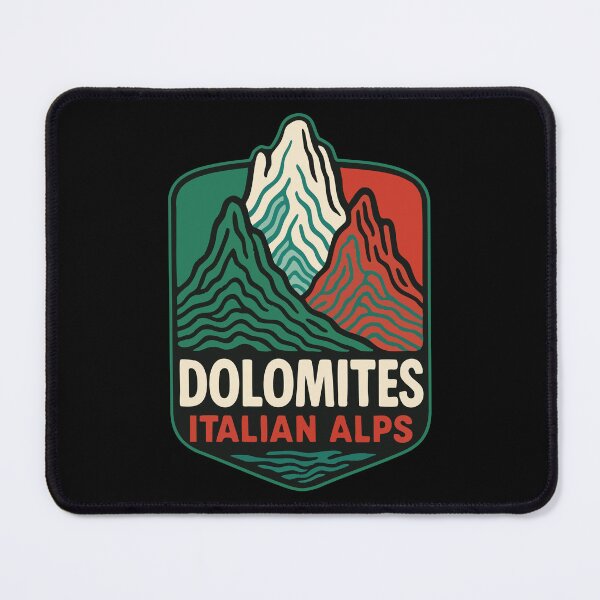 Item preview, Dolomites Mountain Italy Retro Travel designed and sold by TomFrontierArt.