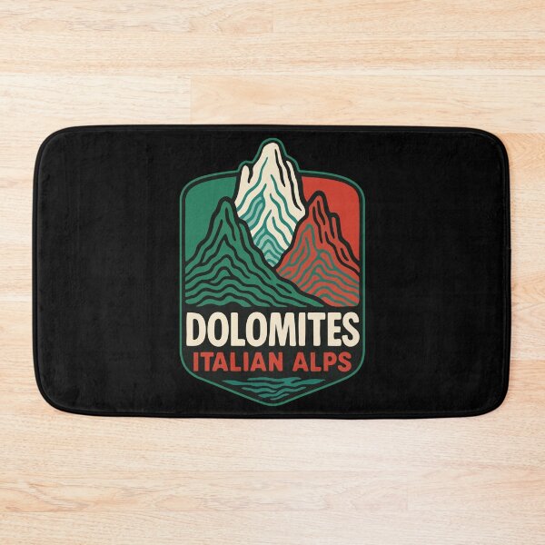 Item preview, Dolomites Mountain Italy Retro Travel designed and sold by TomFrontierArt.