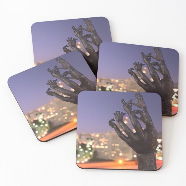 Item preview, Hand with Finger-Hands | 3D Image: Surreal Bronze Sculpture, Composite Hand, and Night Urban Landscape designed and sold by Keltoi-art.
