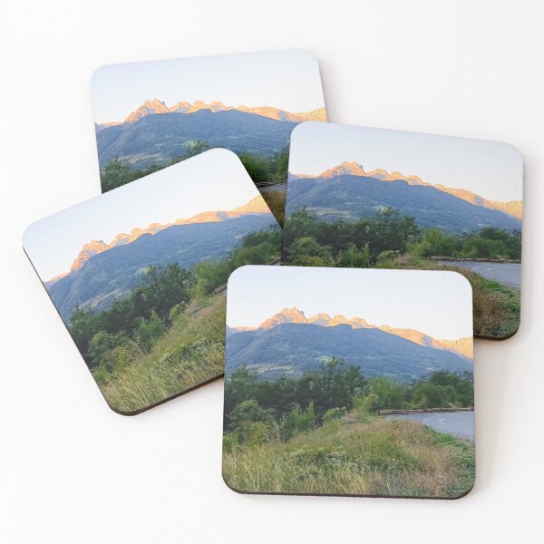 Item preview, Montenegro mountain road at sunset designed and sold by TheArtofHeart.