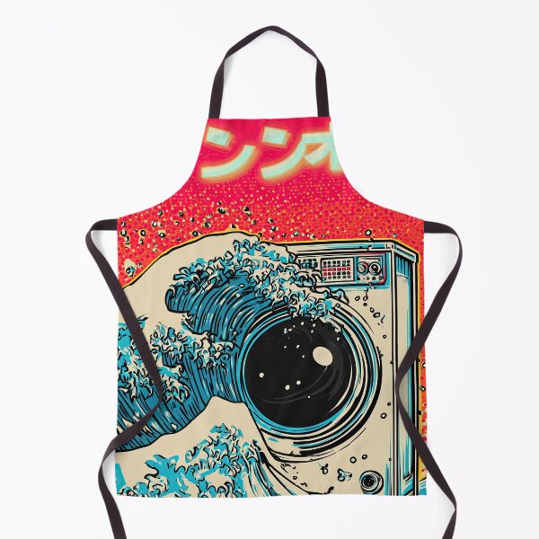 Item preview, Japanese pop art, washing machine tsunami  designed and sold by obstinator.
