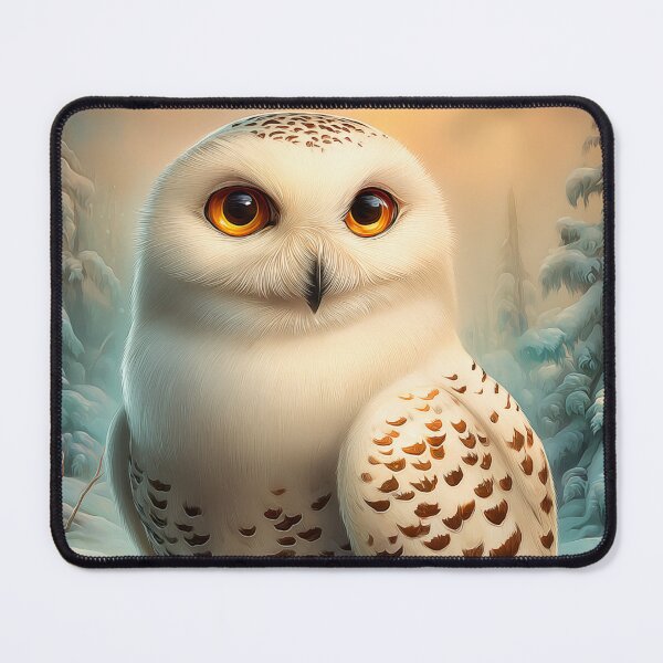 Item preview, Snowy Owl in Winter Scene designed and sold by PetsArt.