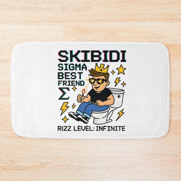 Artikelvorschau, Skibidi Sigma Best Friend Meme Art entworfen und verkauft von AnnDesignStudio.