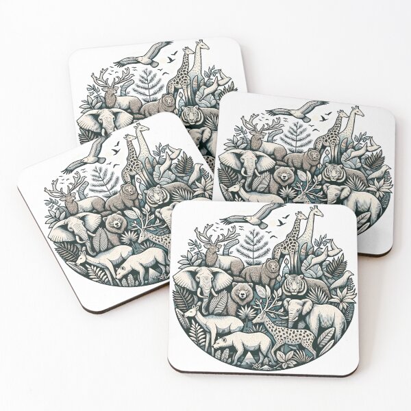 Item preview, Wildlife Forest Animals Illustration designed and sold by SholoStudio.