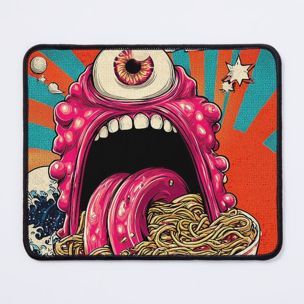 Item preview, Japanese pop art, ramen vomit monster designed and sold by obstinator.