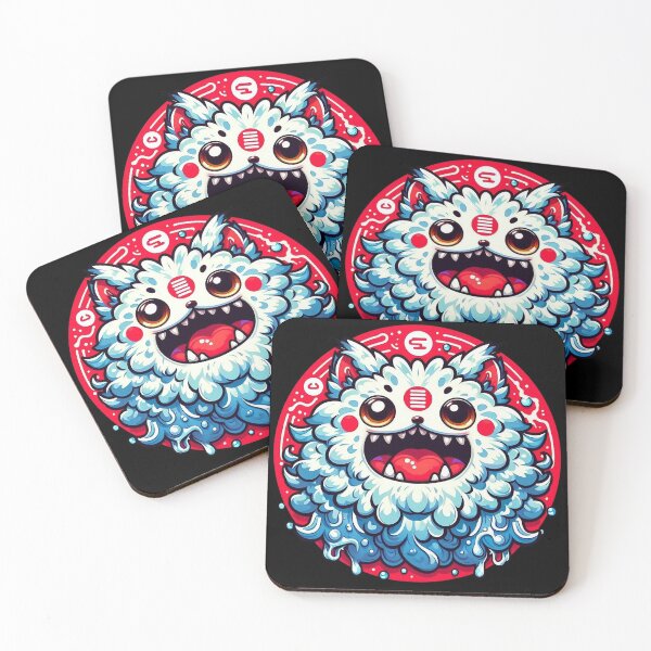 Item preview, Kawaii Yokai Cat Fluffy Guardian Art designed and sold by BigBlueArt.