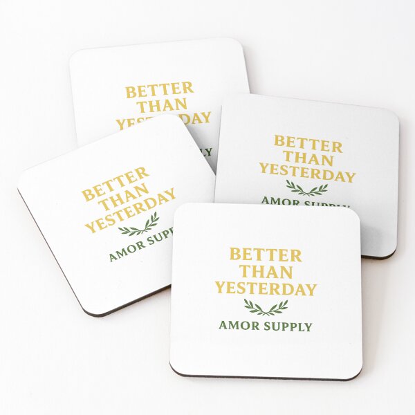 Item preview, Better Than Yesterday – Minimal Motivational Laurel Design | Amor Supply designed and sold by Amor Supply.