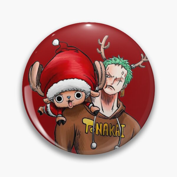 Item preview, One Piece Christmas Fun | Roronoa Zoro Reindeer & Tony Tony Chopper Santa Holiday Design designed and sold by Mangartist07.