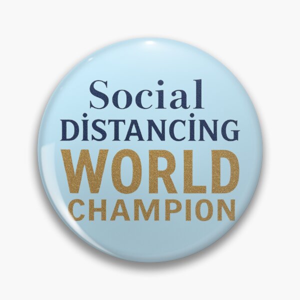 Item preview, Social Distancing World Champion Funny Introvert designed and sold by SholoStudio.