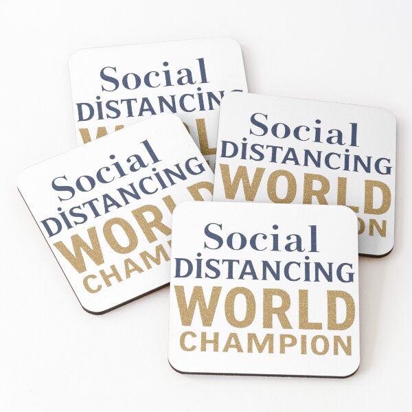 Item preview, Social Distancing World Champion Funny Introvert designed and sold by SholoStudio.