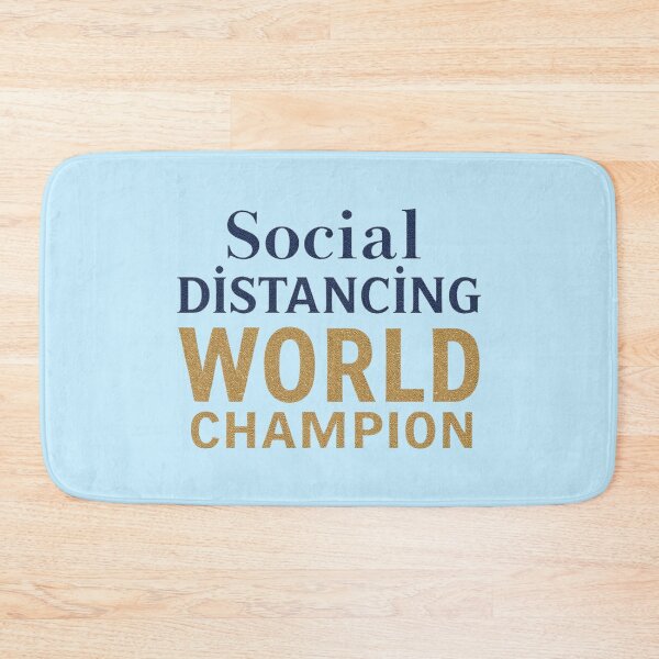 Item preview, Social Distancing World Champion Funny Introvert designed and sold by SholoStudio.