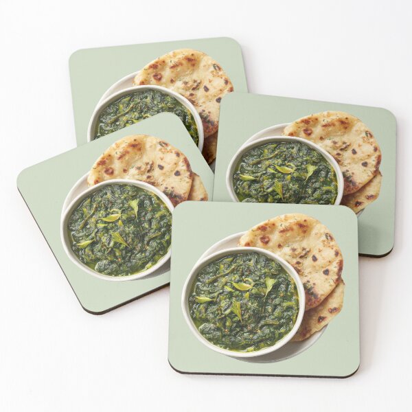Item preview, Indian Saag in a Bowl, Served with Two Toasted Rotis designed and sold by Violet Peonies.