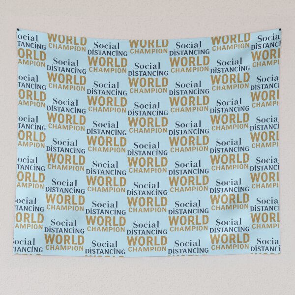 Item preview, Social Distancing World Champion Funny Introvert designed and sold by SholoStudio.