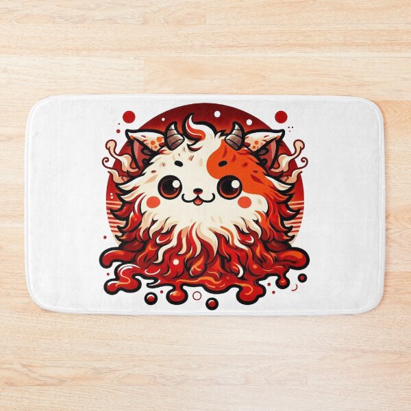Item preview, Kawaii Demon Cat Fluffy Yokai Art designed and sold by BigBlueArt.