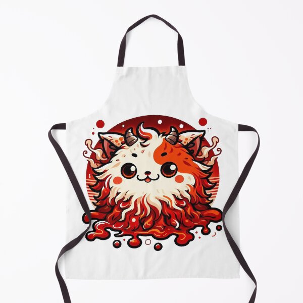 Item preview, Kawaii Demon Cat Fluffy Yokai Art designed and sold by BigBlueArt.