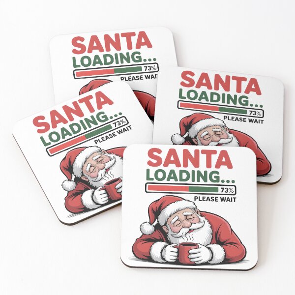 Item preview, Santa Loading… Please Wait designed and sold by MajdoArt.