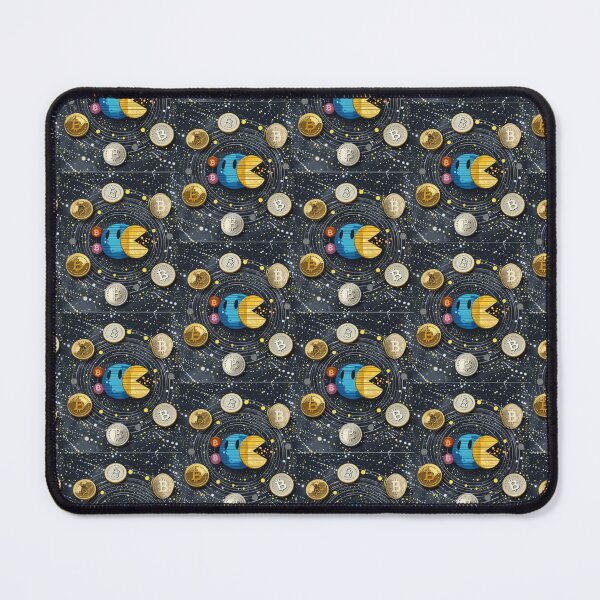 Item preview, Bitcoin Solar System – Bitcoin & Altcoin Galaxy Space Pacman Illustration designed and sold by NFTDesignsBLV.