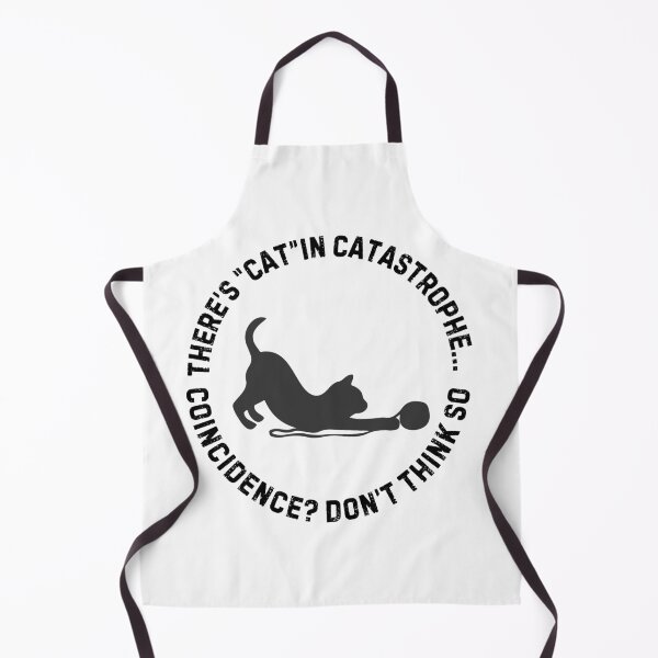 Item preview, There’s “Cat” in Catastrophe – Funny Cat Pun Circle Design designed and sold by Panoramax.
