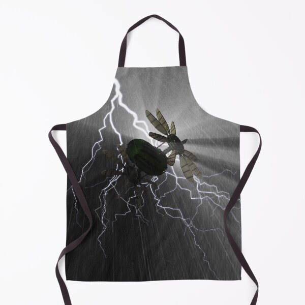Item preview, Torpedo Guz | 3D Image: Insectoid Spaceship in Electric Storm, Lightning, and Rain designed and sold by Keltoi-art.