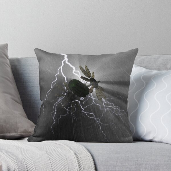 Item preview, Torpedo Guz | 3D Image: Insectoid Spaceship in Electric Storm, Lightning, and Rain designed and sold by Keltoi-art.