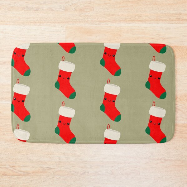 Item preview, Cute Smiling Christmas Stocking - Kawaii Holiday Character designed and sold by bearious.