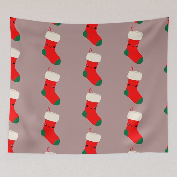 Item preview, Cute Smiling Christmas Stocking - Kawaii Holiday Character designed and sold by bearious.