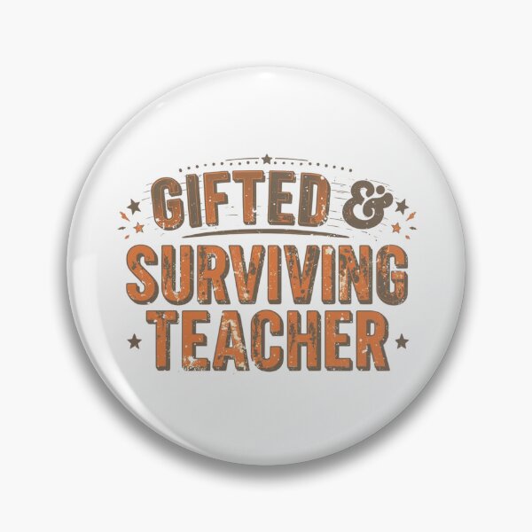 Item preview, Gifted and surviving teacher.. funny quote design designed and sold by Happyhoo1.