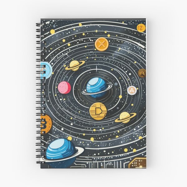 Item preview, Crypto Solar System – Bitcoin & Altcoin Galaxy Space Illustration designed and sold by NFTDesignsBLV.