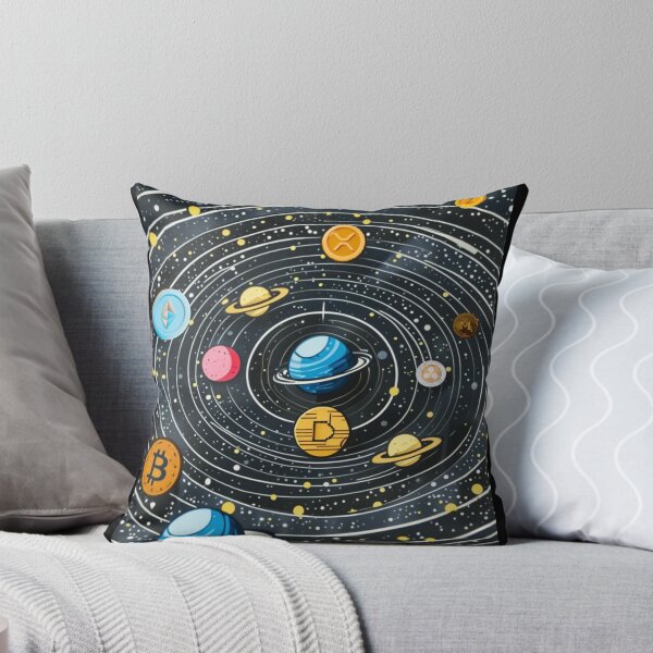 Item preview, Crypto Solar System – Bitcoin & Altcoin Galaxy Space Illustration designed and sold by NFTDesignsBLV.