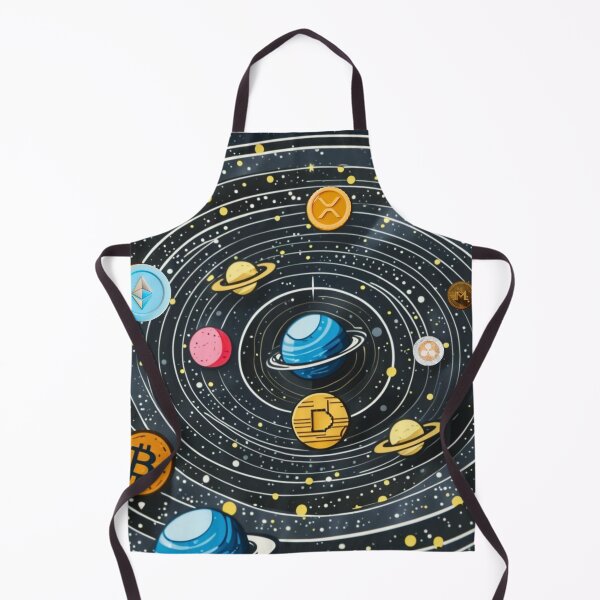 Item preview, Crypto Solar System – Bitcoin & Altcoin Galaxy Space Illustration designed and sold by NFTDesignsBLV.