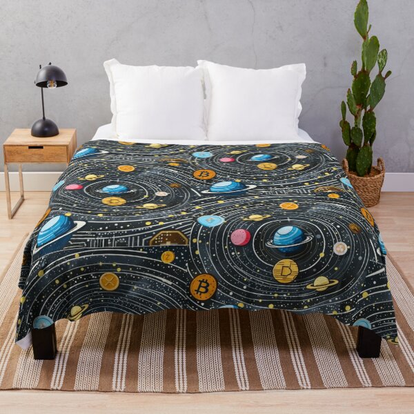 Item preview, Crypto Solar System – Bitcoin & Altcoin Galaxy Space Illustration designed and sold by NFTDesignsBLV.