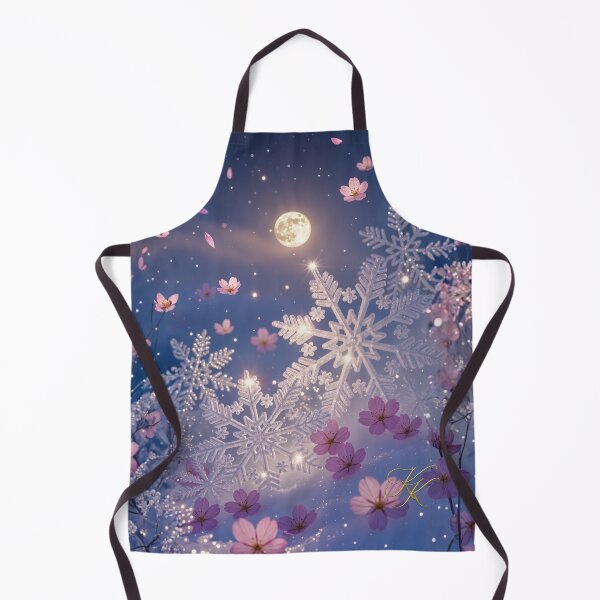 Item preview, Crystal Snowflakes and Sakura Petals 月夜の桜吹雪 designed and sold by CamillaCreation.