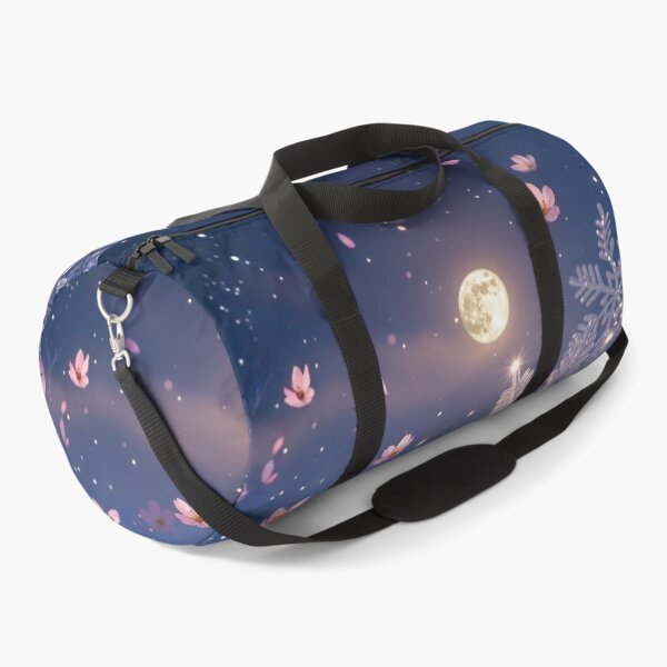 Item preview, Crystal Snowflakes and Sakura Petals 月夜の桜吹雪 designed and sold by CamillaCreation.