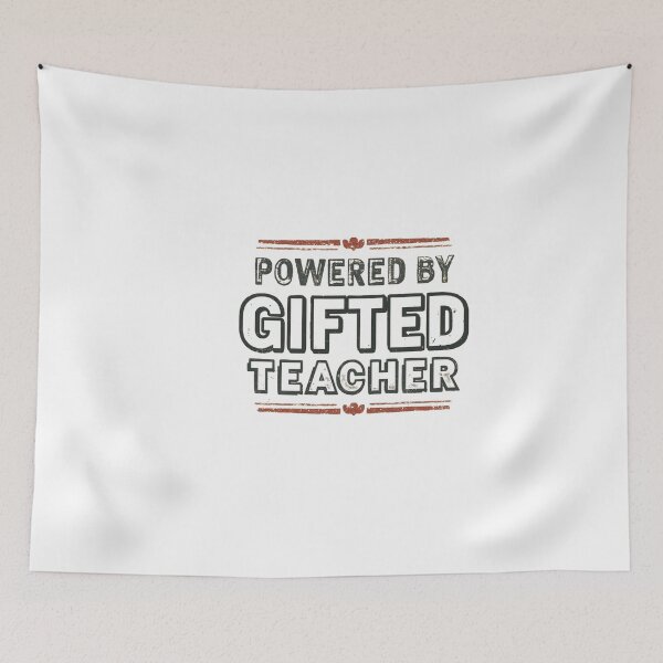 Item preview, Powered by gifted teacher.. funny quote design designed and sold by Happyhoo1.