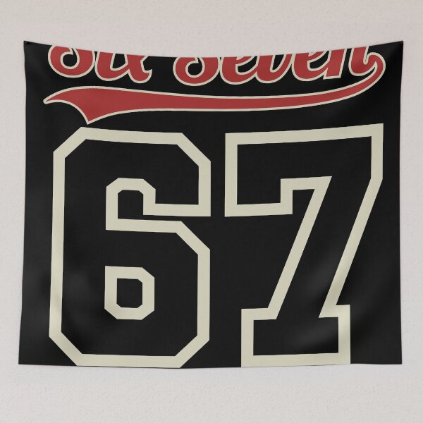 Artikelvorschau, Nummer 67, Baseballtrikot im Stil von Team 67 entworfen und verkauft von Addictive design.